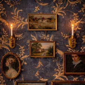 Vintage Art Deco Solid Brass Wall Sconce Pair Shell Backplate Heavy India